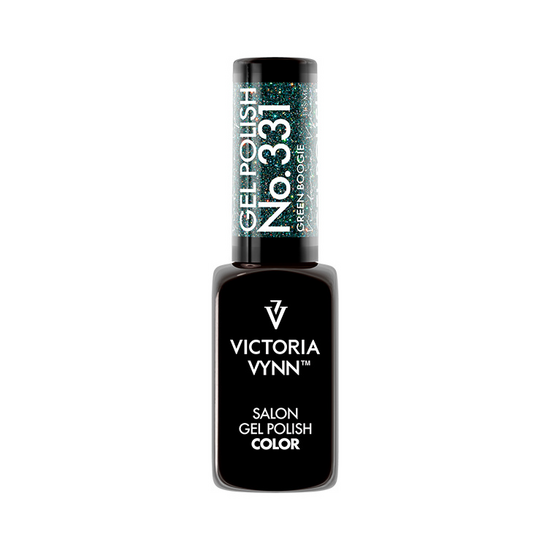 Victoria Vynn Salon Gellak | Disco Fever Collectie | Green Boogie | 331 | Groen | Glitter | 8 ml